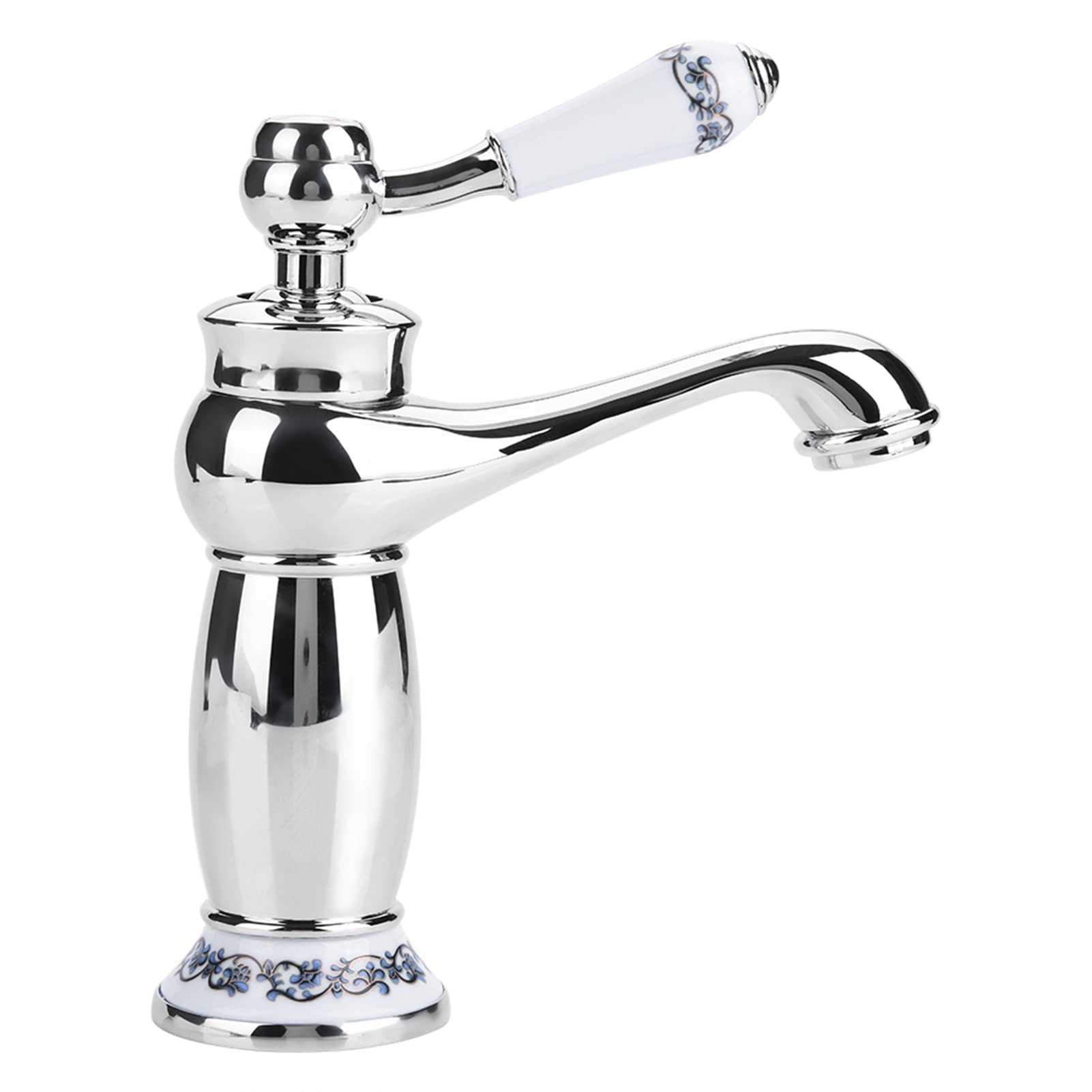 Fdit Ceramic Antique Brass Faucet Bathroom Sink