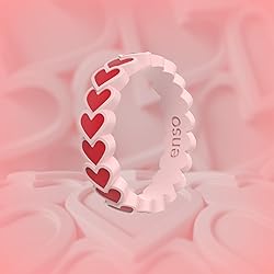 Enso Rings Hearts Accent Silicone Ring Collection