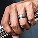 Saco Band Silicone Rings for Men - 7 Pack Rubber Wedding Bands