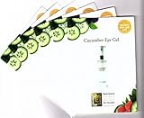 Cucumber Eye Gel Card Sample Set of 6 Travel Size