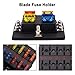 VETOMILE 6-way Fuse Box Blade Fuse Block Holder Screw Nut Terminal 5A 10A 15A 20A Free Fuses LED Indicator Waterpoof Cover for Automotive Car Marine Boat