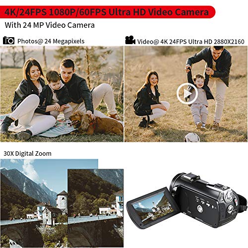 Videocmara-ORDRO-4K-Ultra-HD-con-Grabacin-de-Video-4K-Videocmara-WiFi-de-Cmara-de-Video-1080P-60FPS-con-Visin-Nocturna-por-Infrarrojos-Pantalla-Tctil-31IPS-con-Control-Remoto