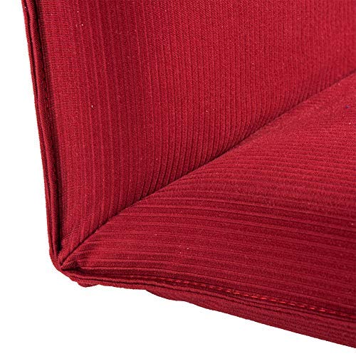 Sundale Outdoor Indoor Oversized Adjustable Soft-Brushed Polyester Cord Five-Position Multiangle Floor Chair, 21.65(L) x 22.44(W) x 21.65(H) Inch, Red - Thumbnail 7