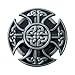 YOQUCOL American Mens Keltic Irish Scottish Celtic Cross Celtic Knot Belt Buckle