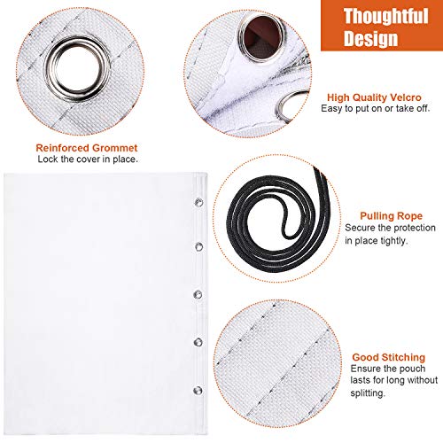 RUSFOL Insulated Pouch for Pipe Winter Freeze Protection,tinfoil Inner 30" W X 24" H backflow Insulation Cover