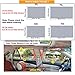 Fochutech Car Side Window Sun Shade, Car Privacy Curtain, 2PCS UV Protection, Baby Sun Shade, Car Blackout Curtains (Black, 70L)