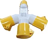 PTI 110V 16A 3 Way Y Splitter Socket Adaptor IP44 Extension Lead 110 Volt view 6