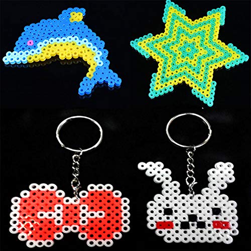 Canomo Fuse Beads Boards 4 Pack 5 mm Large Square Clear Plastic