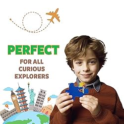 World Map Puzzle, Floor Puzzles for Kids Ages