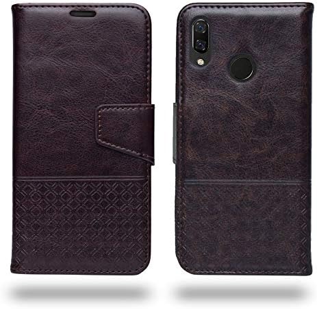Ceego Luxuria Compact Flip Case for Huawei Nova 3 with Credit Card Slot (Chestnut Brown)