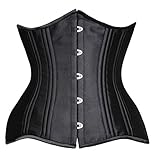 Camellias 24 Double Steel-Boned Longline Heavy Duty Waist Training Corset Shaper