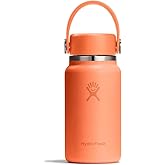 Hydro Flask Micro Bottle - Leak Proof Purse or Pocket Flask - Insulated Mini Water Bottle 6.7 Oz Nectar Orange
