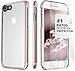 iPhone 8 and 7 Case, SaharaCase Clear Protective Kit Bundled with [ZeroDamage Tempered Glass Screen Protector] Rugged Slim Fit Shockproof Bumper [Hard PC Back] Protection – Rose Gold