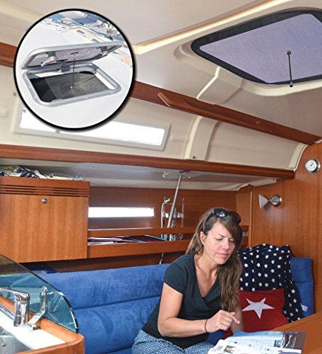 Waterline-Design-Boat-Bug-Screen-for-24×24-Foredeck-Hatch-Marine-Mosquito-Insect-Net-Fits-Yacht-RV-Motorhome Waterline-Design-Boat-Bug-Screen-for-24×24-Foredeck-Hatch-Marine-Mosquito-Insect-Net-Fits-Yacht-RV-Motorhome