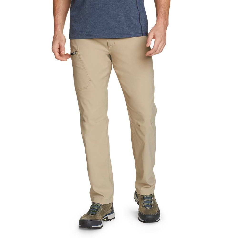 Eddie Bauer Men's Athletic Fit Rainier Pants, Light Khaki, 34W x 32L Image