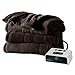 Sunbeam Heated Blanket | Microplush, 10 Heat Settings, Walnut, King - BSM9KKS-R470-16A00
