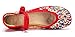 AvaCostume Women's Chinese Embroidery Casual Mary Jane Travel Walking Shoes Red 38