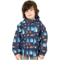 JAN & JUL Toddler Rain Jacket Waterproof (Woodland, 2T)
