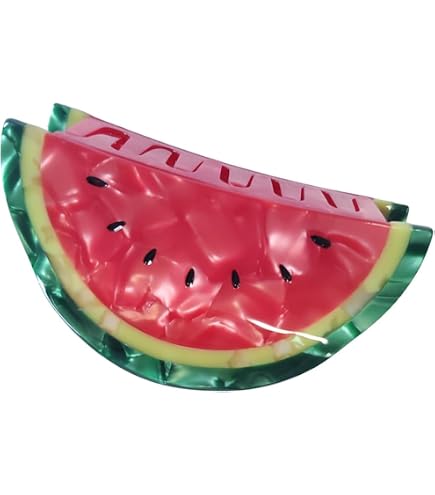 Fruit Claws Hair Clips Straw, Lemon, Cherry, Watermelon Summer Accessories Amazon.com: 8PK Mini Fruit Hair Claw Clips for Girls Cute  main image 3