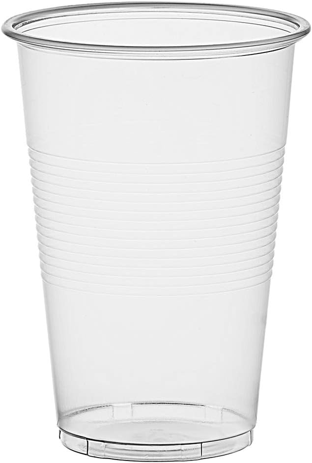 TashiBox 12 oz clear plastic cups - Disposable cold drink party cups (200): Health & Personal Care