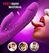 G-Spot Rabbit Waterproof Rechargeable Dildo Vibrator Adult Sex Toys for Women - Adorime Silicone Clitoris Vagina Stimulator Massager with 50 Speed Sex Things for Couples - Purple