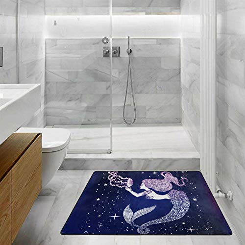 S-Husky-Mermaid-Area-Rug-for-Bathroom-Jellyfish-Star-Shining-Anti-Slip-Welcome-Washable-Door-Mat-for-Living-Room-Kitchen-Outdoor-Porch-Carpet-36-x-24-in-2042721 S Husky Mermaid Area Rug for Bathroom Jellyfish Star Shining Anti-Slip Welcome Washable Door Mat for Living Room Kitchen Outdoor Porch Carpet 36 x 24 in 2042721