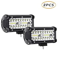 YEEGO 24000lm LED Spot Flood Combo Beam Off Road Light Waterproof Work Lights for UTV ATV SUV Jeep Truck Tractor Pickup Boat 2 Years Warranty (2Pack-240W Combo Light)
