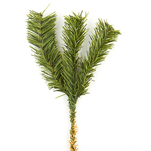 Factory Direct Craft Artificial Evergreen Pine Picks for Holiday Decorating - 12 Picks