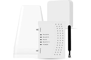 Cell Phone Booster for Home & Office with Band 66/2/4/5/12/17/13/25 for All Canadian Carriers | Up to 6000 Sq Ft | Boost 4G D