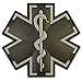 Medical Cross PVC EMS Patch Compatible with Velcro, Tactical Medic Patch for Backpacks, Paramedic, EMT & Combat Use (Subdued)