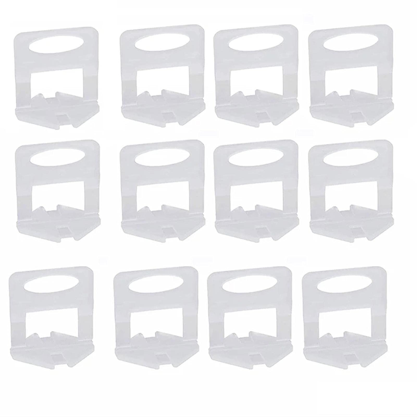 Candeon 200pcs Tile Leveling System Clips, Tile Leveling Spacers Clips Household Wall Floor Tile Installation Tool(2.5mm)