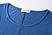 LARACE Short Sleeve Shirts for Womens Plus Size Tops Casual Summer Clothes Asymmetrical Tunic Blouses(Steel Blue 1X)