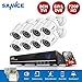 SANNCE 1080P Wired Security Camera System, CCTV 8 Channel 5-in-1 DVR with 1TB Hard Drive and 8Pcs Outdoor Day/Night Surveillance Cameras, Easy Remote Access, Motion Detection, 100ft Night Vision