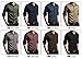 XTAPAN Men's Casual Slim Fit Long Sleeve Button Down Dress Shirt Navy Green XL