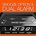 BEARE Alarm Clock Charging Station - w/Quad USB Port for iPhone/iPad/iPod/Android Phone,Tablet and All USB-Charged Devices