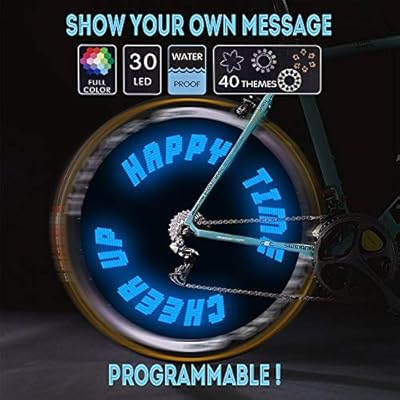 custom bicycle wheel lights