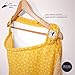 Cotton Muslin Nursing Cover – Large Breastfeeding Cover with Built-in Burp Cloth & Pocket – Soft, Breathable, Chemical-Free, 360° Coverage, Yellow Nursing Cover for Breastfeeding by San Francisco Baby