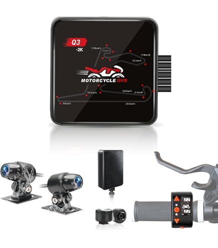 アクセサリー VSYSTO Motorcycle Dual Camera Q3mini Amazon.com