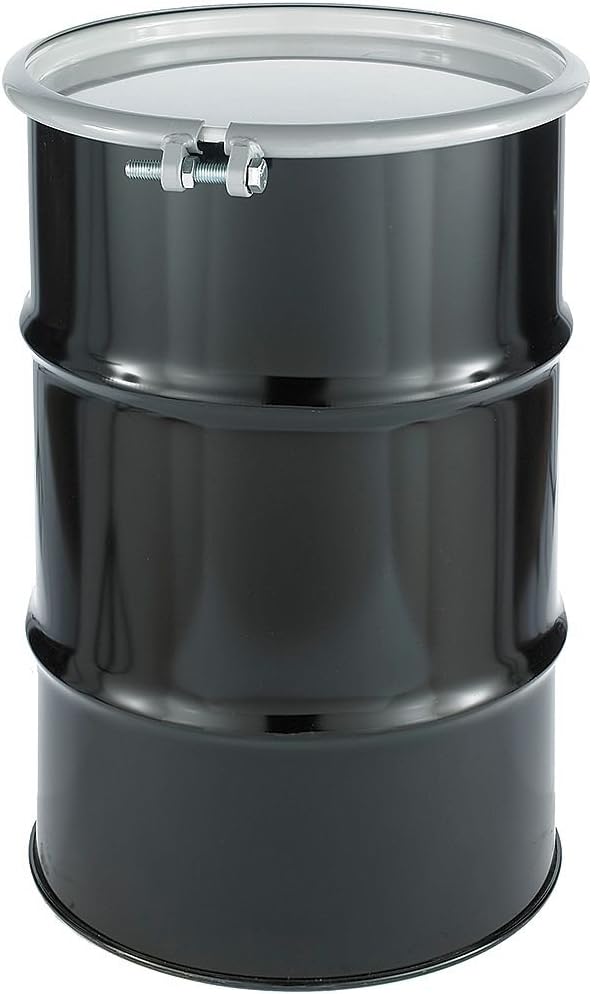 Transport Drum, Open Head, 30 gal., Black: Home Improvement