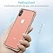 Comsoon iPhone X Case, [Supports Wireless Charging] [Shock Absorption] Clear Soft TPU Bumper Slim Protective Case Cover with Camera Drop Protection for Apple iPhone X / iPhone 10 (2017)