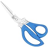 Cuda 8" Detachable Marine Shear Durable Fishing Mono, Braided Line &amp; Fluorocarbon Cutter for Saltwater &amp; Freshwater with Serrated Blades, Bottle Opener &amp; Fish Scaling Edge