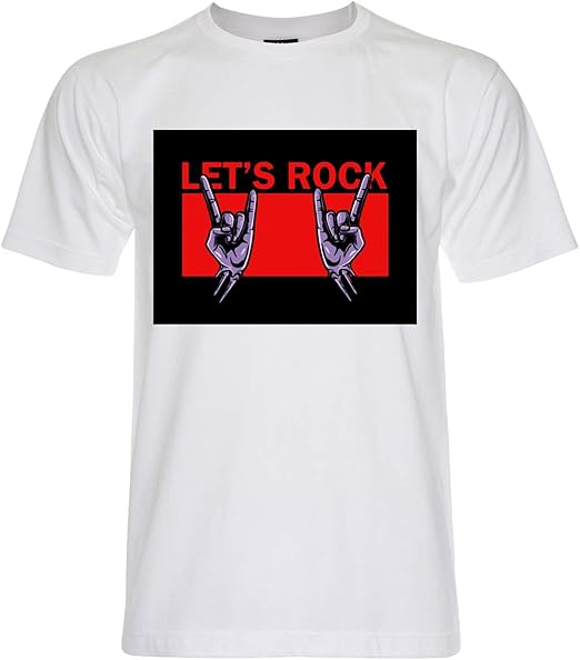 Unisex's Rock and Roll Vintage T Shirt Amazon.co.uk Clothing