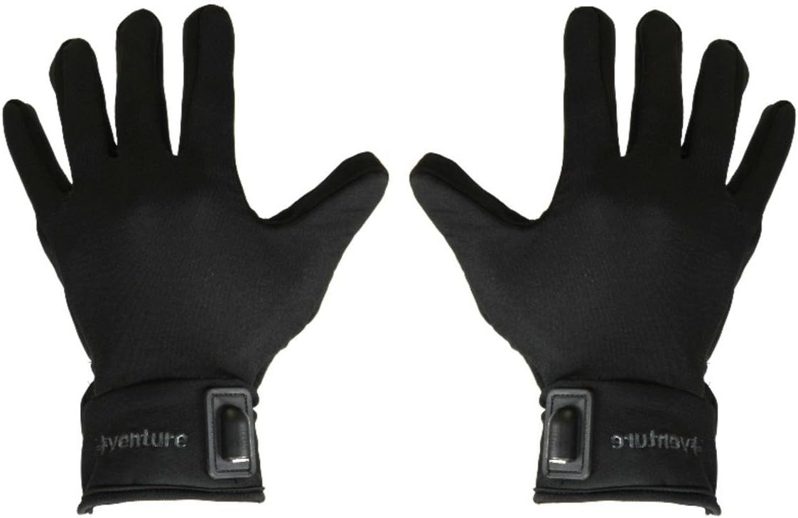 Venture Heated Clothing Motorcycle Glove Liners keeps your fingers and hand warm. Simply hook up with these glove liners with your motorcycle's battery and you're good to go for a ride. Heating elements are strategically positioned along the perimeter of your hands for utmost comfort.