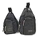 Kalevel Outdoor Travel Crossbody Backpack Casual Shoulder Chest Bag (Black,L)