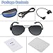 Excelvan Wireless Bluetooth Polarized Smart Sunglasses Hands-Free Talk Voice Control Headset