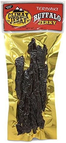 BEST Premium Natural Style Kippered Cut Thick Strips 1.75 OZ. Buffalo Jerky - No Preservatives - High Protein - Low Carbs - Buy Multiple Packs & Save! (Buffalo Teriyaki, Teriyaki 1 Pack)