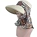 Lanzom Women Lady Wide Brim Cap Visor Hats UV Protection Summer Sun Hats (White) One Size