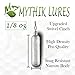 Mythik Lures 20 Pack - Skinny Lead Drop Shot Fishing Weights Sinkers Multiple Sizes 1/8 1/4 3/8 1/2 3/4 1 for Bass Trout Crappie Catfish