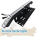 MICTUNING Led Light Bar Mounting Bracket Front License Plate Holder with 60W LED Work Driving Light Bar for Car Truck SUV and More