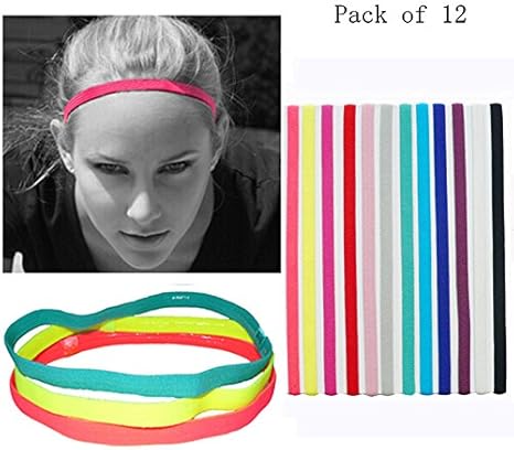 Maaryee Multicolor Yoga Hair Bands Women Men Sports Headband Anti